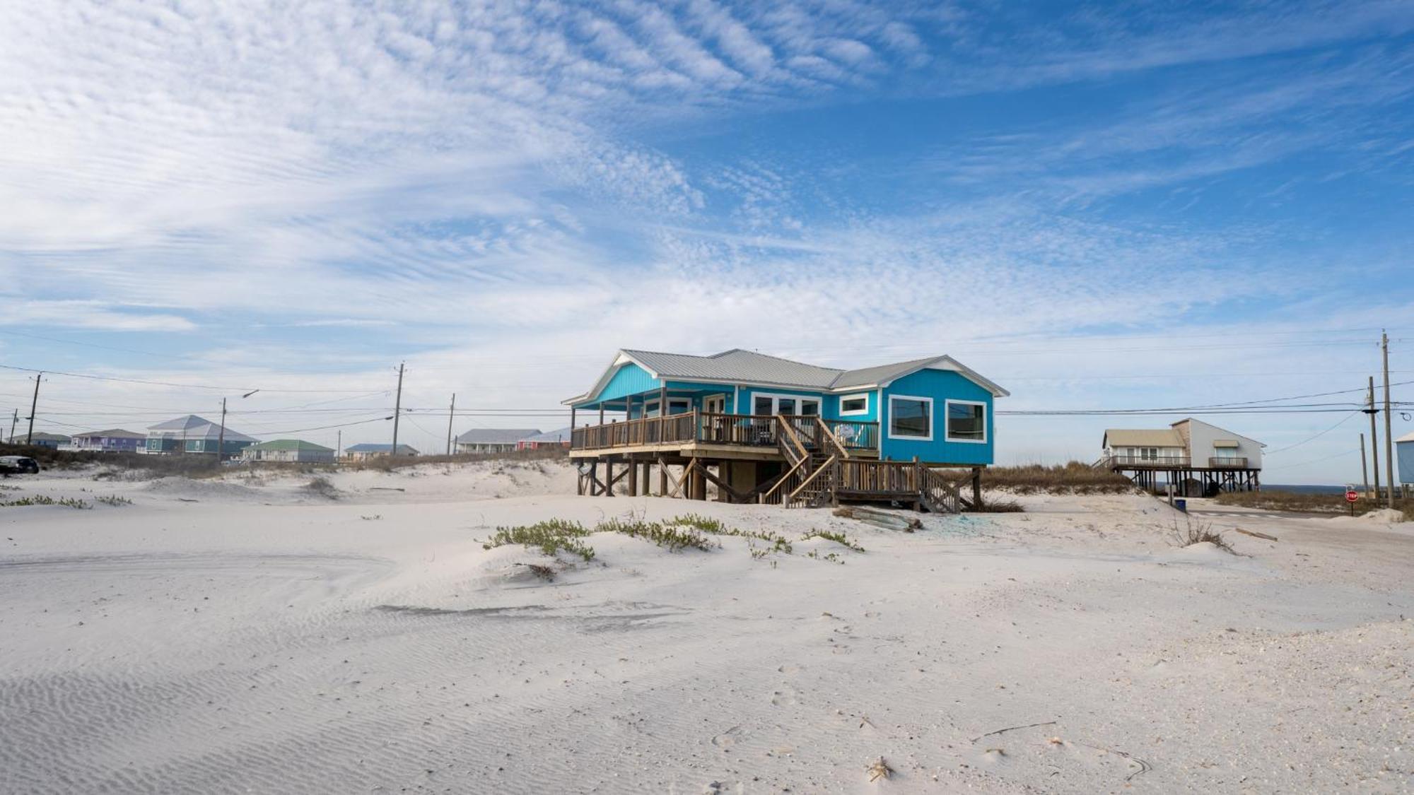 Knee Deep - Amazing Beach Cottage Locates On Sugar White Sands, Great Gulf And Bay Views, Home Dauphin Island Exterior photo