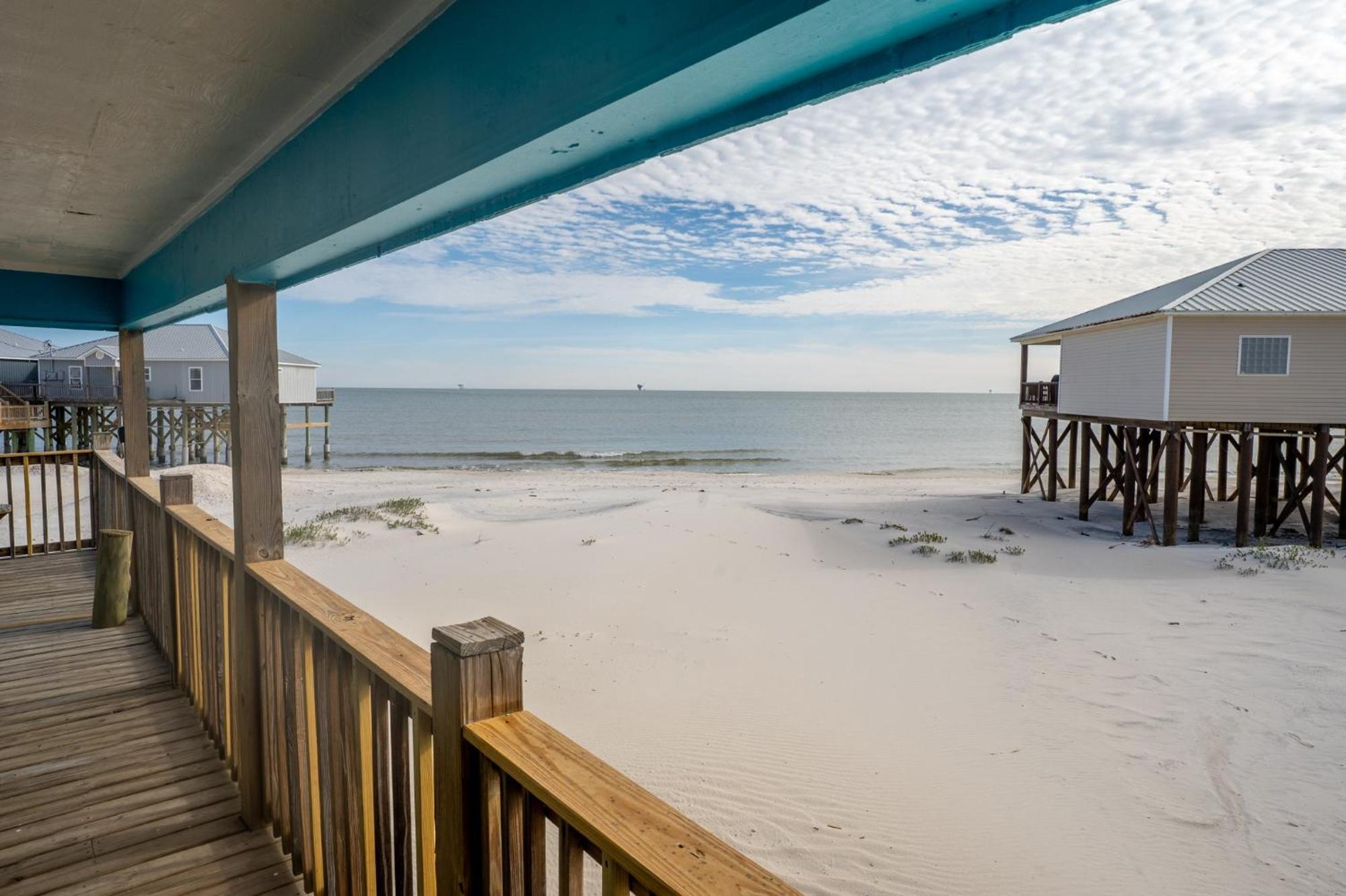Knee Deep - Amazing Beach Cottage Locates On Sugar White Sands, Great Gulf And Bay Views, Home Dauphin Island Exterior photo